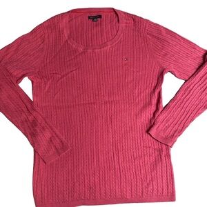 Women's Tommy Hilfiger Crewneck Pink Sweater XL